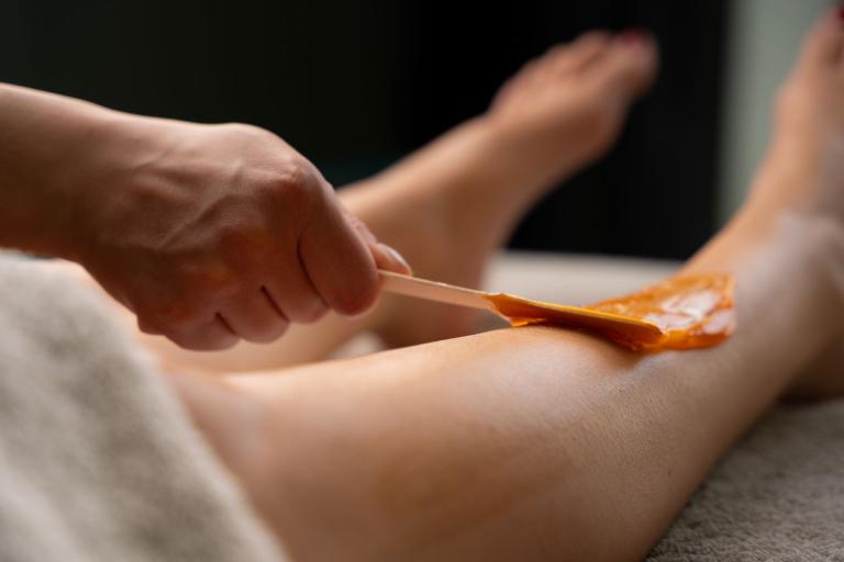 Total leg waxing